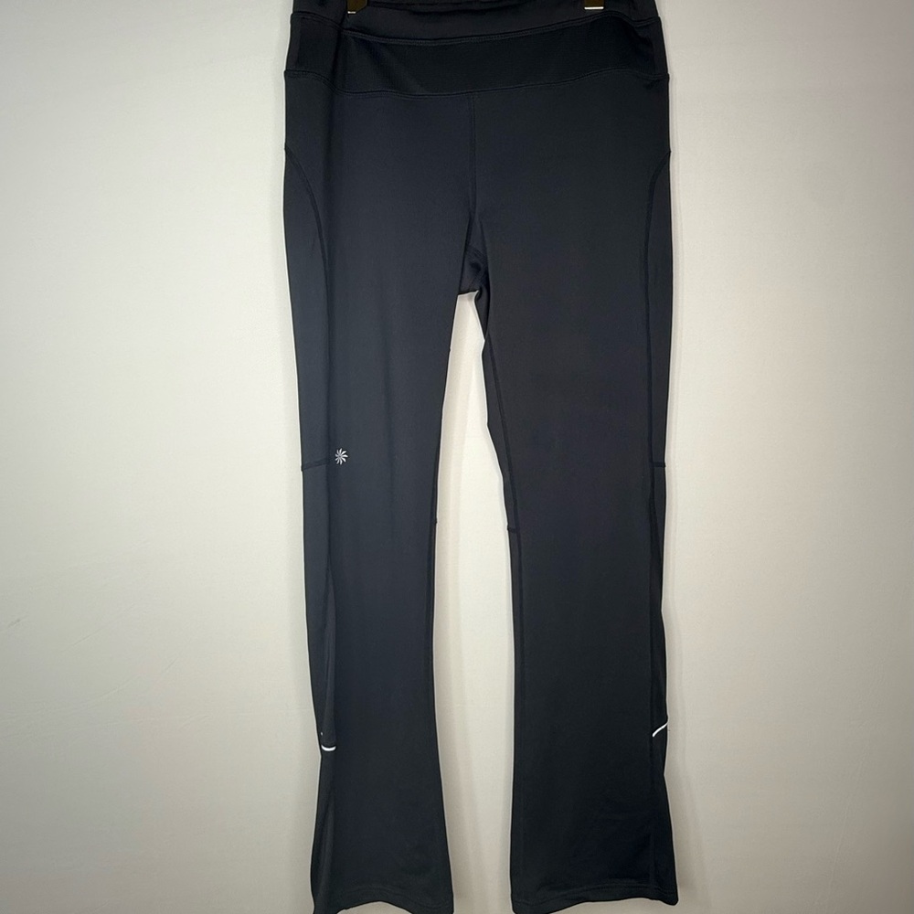 Athleta Black Flare Joggers with Reflective Detail – Size M – NWT - Picture 3 of 8